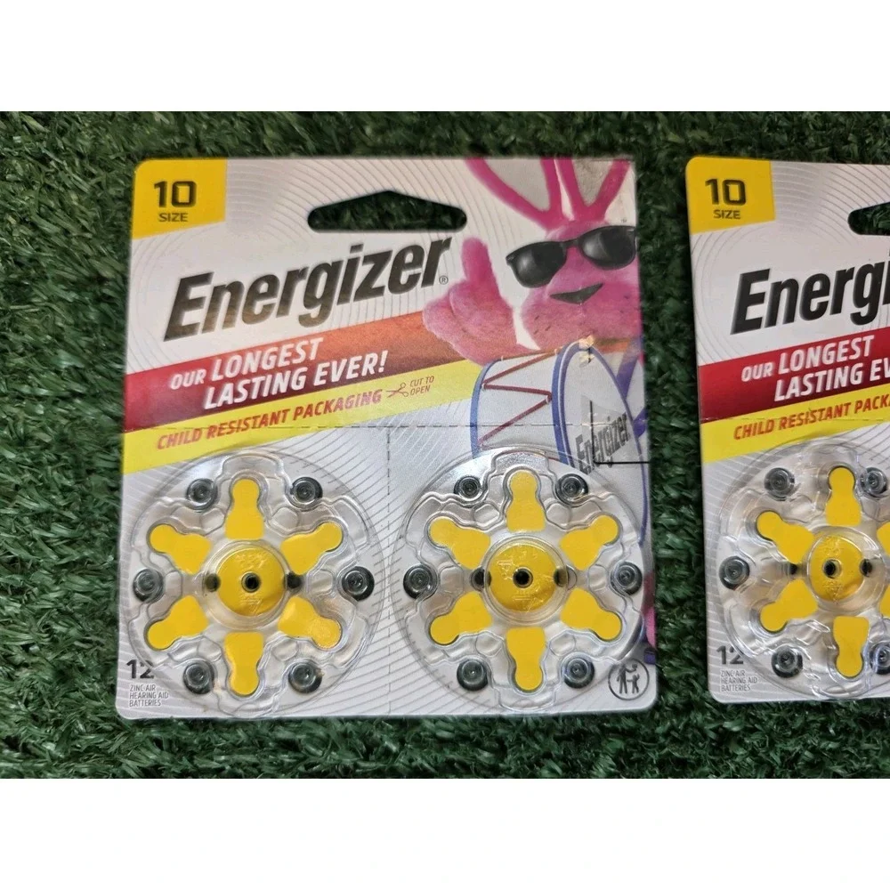 New Energizer Size 10 Hearing Aid Batteries 2 Packs 12 10CR-12ENRUS 1.5V